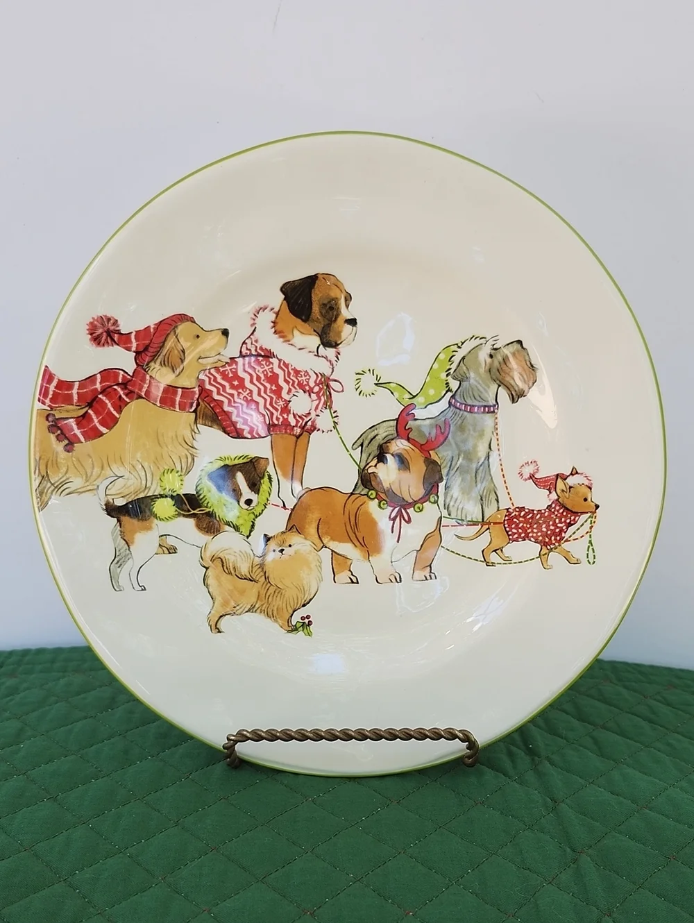 PIER 1 PARK AVENUE PUPPIES COLLECTION PLATE